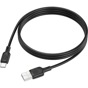 Datový kabel Borofone - Datový kabel Lenny Series (BX113) - USB na Type-C, silikonový, 3A, 1m - černý