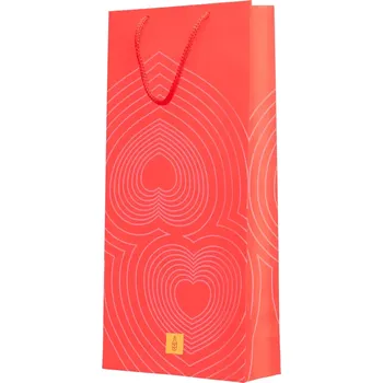 Dárková taška Dárková taška červená – střední matná