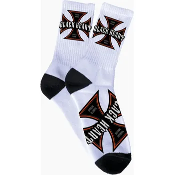 Pánská móda Ponožky BLACK HEART CHOPPER CROSS Velikost: 10-11