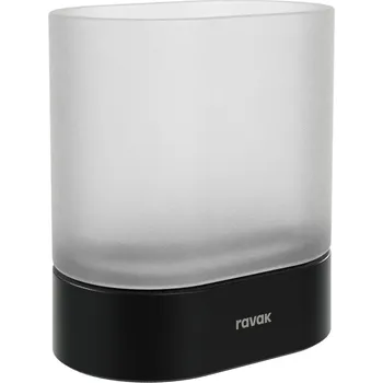 Držák na kartáček Ravak Chrome II kelímek na kartáčky černá X07P1379