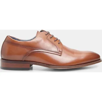 Pánské polobotky Baťa pánské formální kožené derby polobotky pískové, vel. 42