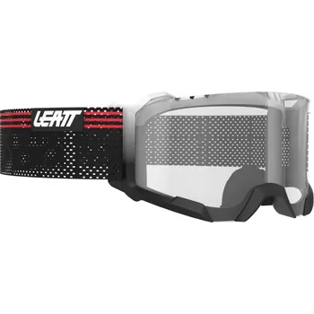 Motocyklové brýle Brýle - LEATT Velocity 4.0 MTB X-Flow - White / Silver