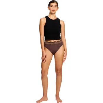 Menstruační kalhotky Menstruační kalhotky Modibodi Sensual Hi Waist Bikini Super Mahogany (MKMSM) 4XL