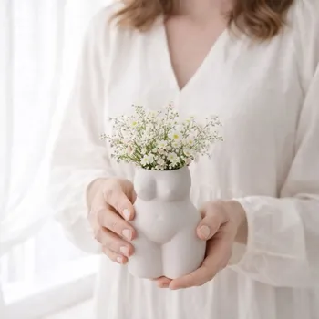 Váza BOLTZE Váza bílá z keramiky Aurice