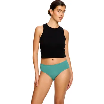 Menstruační kalhotky Menstruační kalhotky Modibodi Basic Mid-Rise Brief Moderate Teal Green (MKMBMRBMHTG) S
