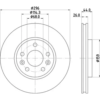 Brzdový kotouč Brzdový kotouč, , 402062000R, 402066RN0A, 4204211800, A4204211800, HELLA, 8DD 355 131-871