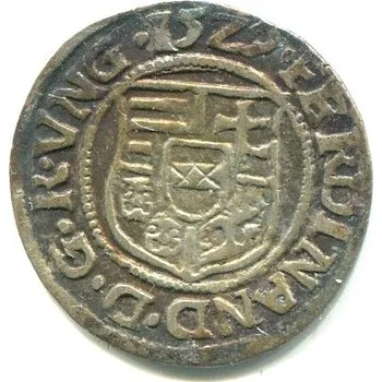 UHRY. Ferdinand I. Denár 1529/KB.