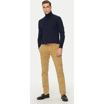 Pánské kalhoty Boss Chino kalhoty Schino 50379152 Hnědá Slim Fit 34_34