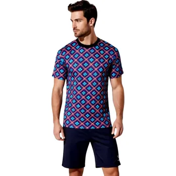 Pánské pyžamo Pánské Pyžamo Krátké FOLTÝN PK 533 Velikost: 4XL