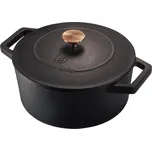 BERLINGERHAUS Pekáč litinový s poklicí 20 cm Black Rose Collection BH-6491