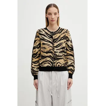 Dámský svetr Kardigan s příměsí vlny Kenzo, L, žlutá, 18X