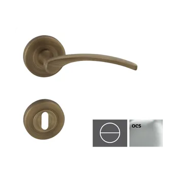 Nábytkové kování Naturel Klika LAURA2-R,cr broušený,WC LAURA2ROCSWC