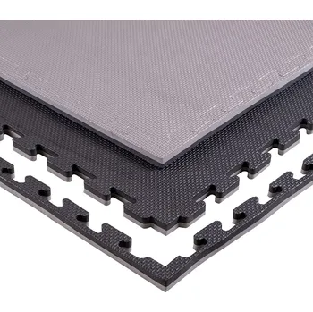 Insportline Puzzle tatami podložka Sazegul 100x100x2 cm (Barva: šedo-černá, vzor 5 proužků)