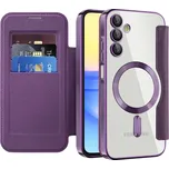 Techsuit - Pouzdro SmartMag Book - Samsung Galaxy A15 4G - fialové