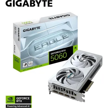 Grafická karta GIGABYTE VGA NVIDIA GeForce RTX 5060 EAGLE ICE OC 8G, 8G GDDR7, 3xDP, 1xHDMI GV-N5060EAGLEOC ICE-8GD