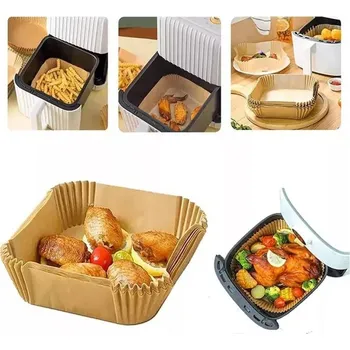 Pečicí papír Dortisimo Pečicí papír do horkovzdušné fritézy čtvercový 16 cm (100 ks)