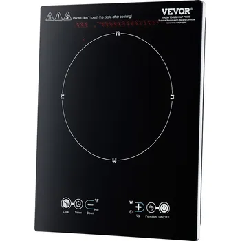 Varná deska Vevor Přenosná indukční deska 2200 W 11 stupňů 3h časovač dětský zámek