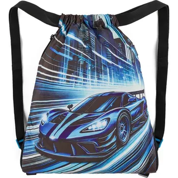 Školní sáček Bagmaster SÁČEK LUMI 26 C školní na přezůvky / tělocvik – auto