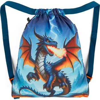 Školní sáček Bagmaster SÁČEK LUMI 26 D školní na přezůvky / tělocvik – drak