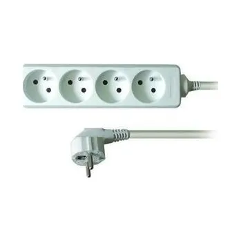 Prodlužovací kabel Solight predlžovací prívod, 4 zásuvky, biely, 3m