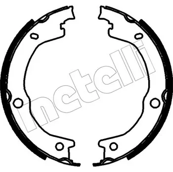 Sada brzdových čelistí, parkovací brzda, , METELLI, 53-0788