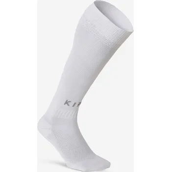 Míčový sport KIPSTA Dětské štulpny Essential Club 25/26 BÍLÁ|ŠEDÁ