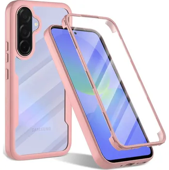 Náhradní kryt pro mobilní telefon Techsuit - Kryt ColorVerse 360 Series + Screen Protector - Samsung Galaxy A36 5G - růžová