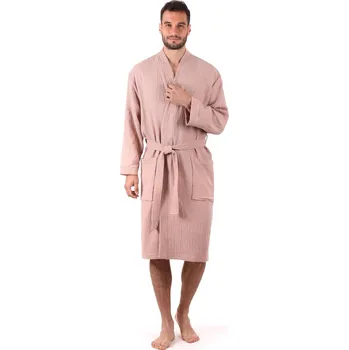 Pánský župan pánský mušelínový župan Dacca XL Natur