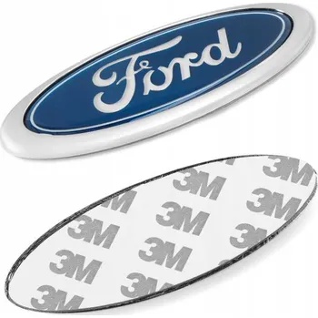 Auto-moto Samolepicí odznak s logem FORD 11,5x4,5 cm modrý