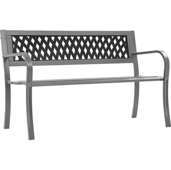 Zahradní lavice Zahradní lavice černá 120 cm ocel - 8720845642495