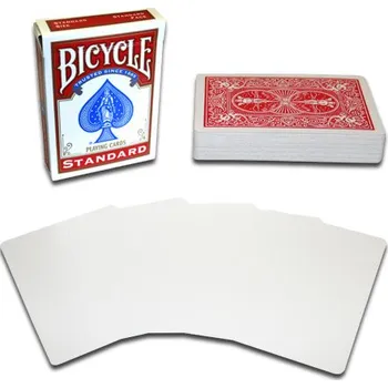 Poker Kouzelnické karty Bicycle Blank Face, červené