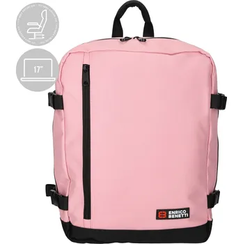batoh na notebook Enrico Benetti Amsterdam 24 l růžová