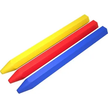 Popisovač voskový, 12 x 120 mm, červená, 12ks, STALCO PERFECT