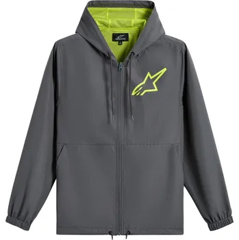 Moto bunda Bunda Alpinestars Speeder Chromium Windbreaker šedo-fluo žlutá L