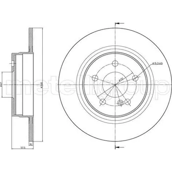 Brzdový kotouč Brzdový kotouč, , 2044230612, 2044230912, 2044231512, A2044230612, A2044230912, A2044231512, METELLI, 23-0938C
