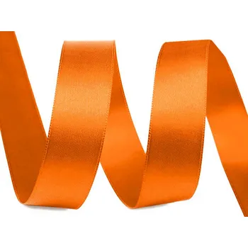 Stuha Atlasová stuha oboulící svazky po 5 m šíře 24 mm, malé, 211 oranžová