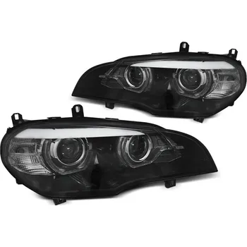 Přední světlomet Přední světla, BMW X5, E70, 2007-2013, Xenon, DRL LED, Black (LPBMO0)