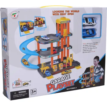 autíčko Wiky Vehicles Garáž se 2 auty 34,5x33,5x28,5 cm