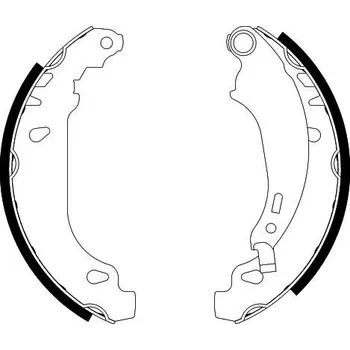 Brzdová čelist Sada brzdových čelistí, , 7701205755, 7701205758, HELLA, 8DB 355 002-261