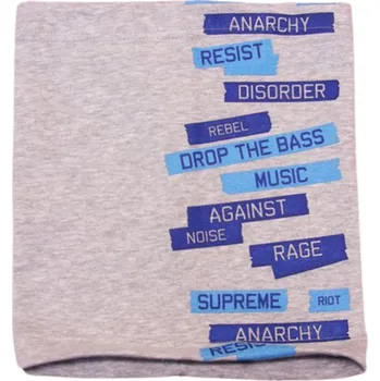 Čepice Dětský bavlněný nákrčník (tunel) -sv.šedý melír