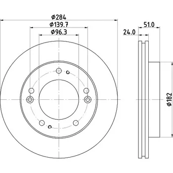 Brzdový kotouč Brzdový kotouč, , 0K011325XC, 0K01133251C, 0K01133251D, 0K01133251E, 0K0113325XC, 0K01A33251C, 0K01A33251D, 0K01A3325XB, 0KX4333251, OK01133251D, OK01A3325XB, HELLA, 8DD 355 107-381