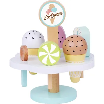 Dětské zboží Tooky Toy Stojan se zmrzlinami 9 ks