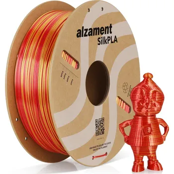 Filament Alzament PLA Silk Candy 1 kg Gold + Red ALZMNTSC04