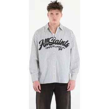 Pánská košile Košile AllSaints Adrianne Shirt Blue/ White 10