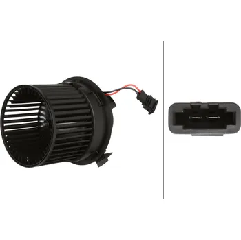 Ventilátor topení a klimatizace vnitřní ventilátor, , HELLA, 8EW 366 400-861