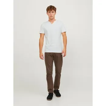 Pánské tričko Jack & Jones T-Shirt Split 12164972 Bílá Standard Fit L