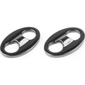 Kovová brzda na šňůru Ø8 mm, velké, 3 nikl černý