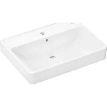Umyvadlo Hansgrohe Umyvadlo 65x48 cm, s přepadem, otvor pro baterii, SmartClean, bílá - 61011450