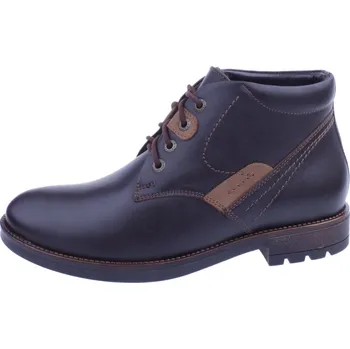 Pánská zimní obuv OBUV JANA ČR Boty 1028 hnědé pánské kožené zimní Velikost: 43