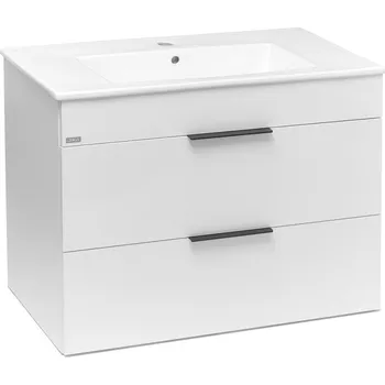 Šatní skříň Jika Koupelnová skříňka s umyvadlem Plan 80x44,1x62,2 cm bílá H4537621763001